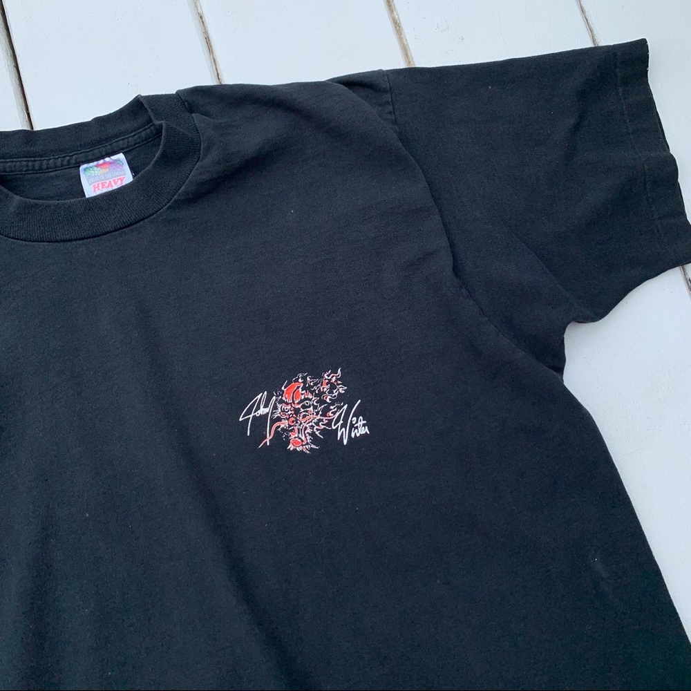 Vintage 80s Johnny Winter Dragon Tour T-Shirt View 4